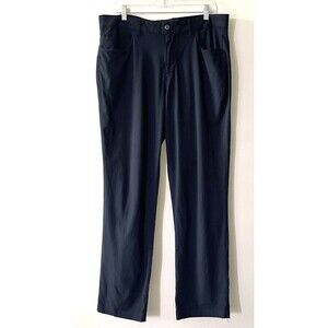 tasc Performance Straight Leg Pants Navy Blue Woven Men's Size 38x30-(dmp)